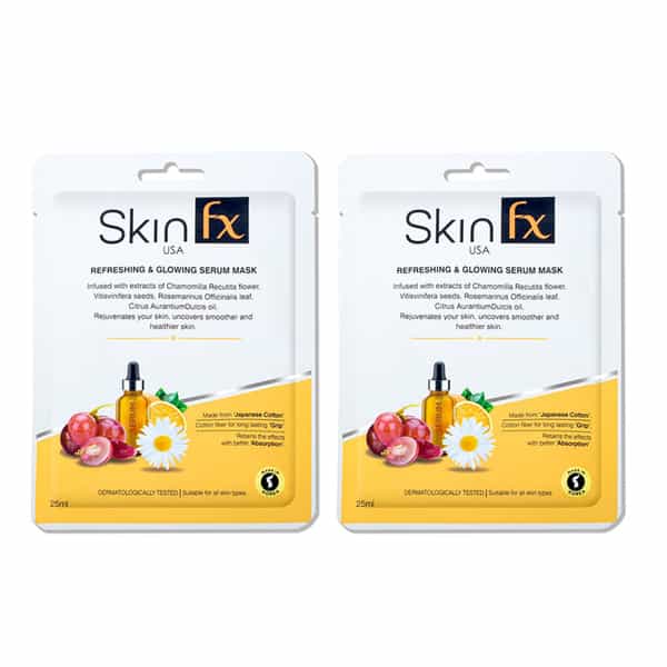 Skin Fx Refreshing & Glowing Serum Mask,Rejuvenates Skin ,Uncovers Smoother & Healthier Skin, 50 Ml