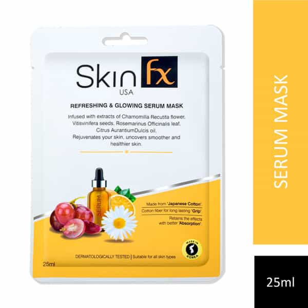 Skin Fx Refreshing & Glowing Serum Mask,Rejuvenates Skin ,Uncovers Smoother & Healthier Skin, 50 Ml