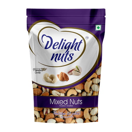 Delight Nuts Mixed Nuts Roasted And Salted - Premium Quality 200gm