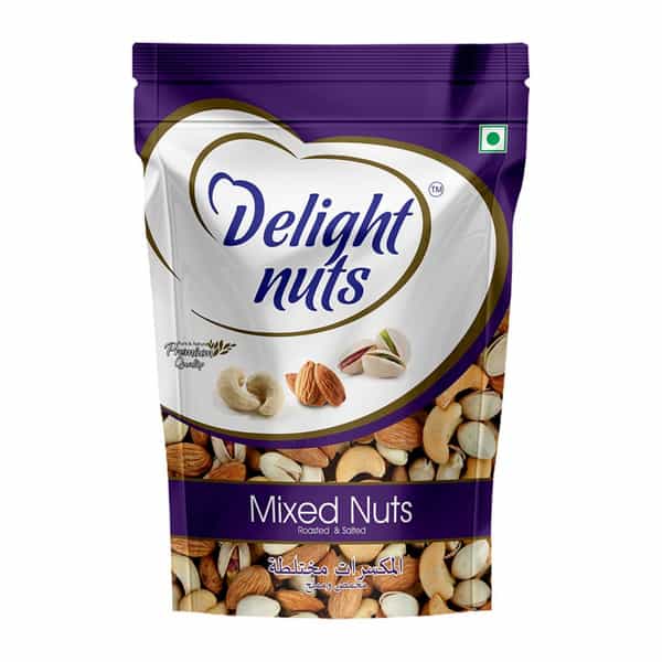 Delight Nuts Mixed Nuts Roasted And Salted - Premium Quality 200Gm