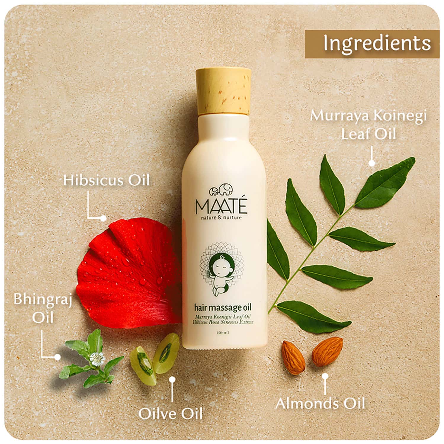 Buy MAATE BABY HAIR MASSAGE OIL BABY HAIR GROWTH AND SCALP CONDITIONING