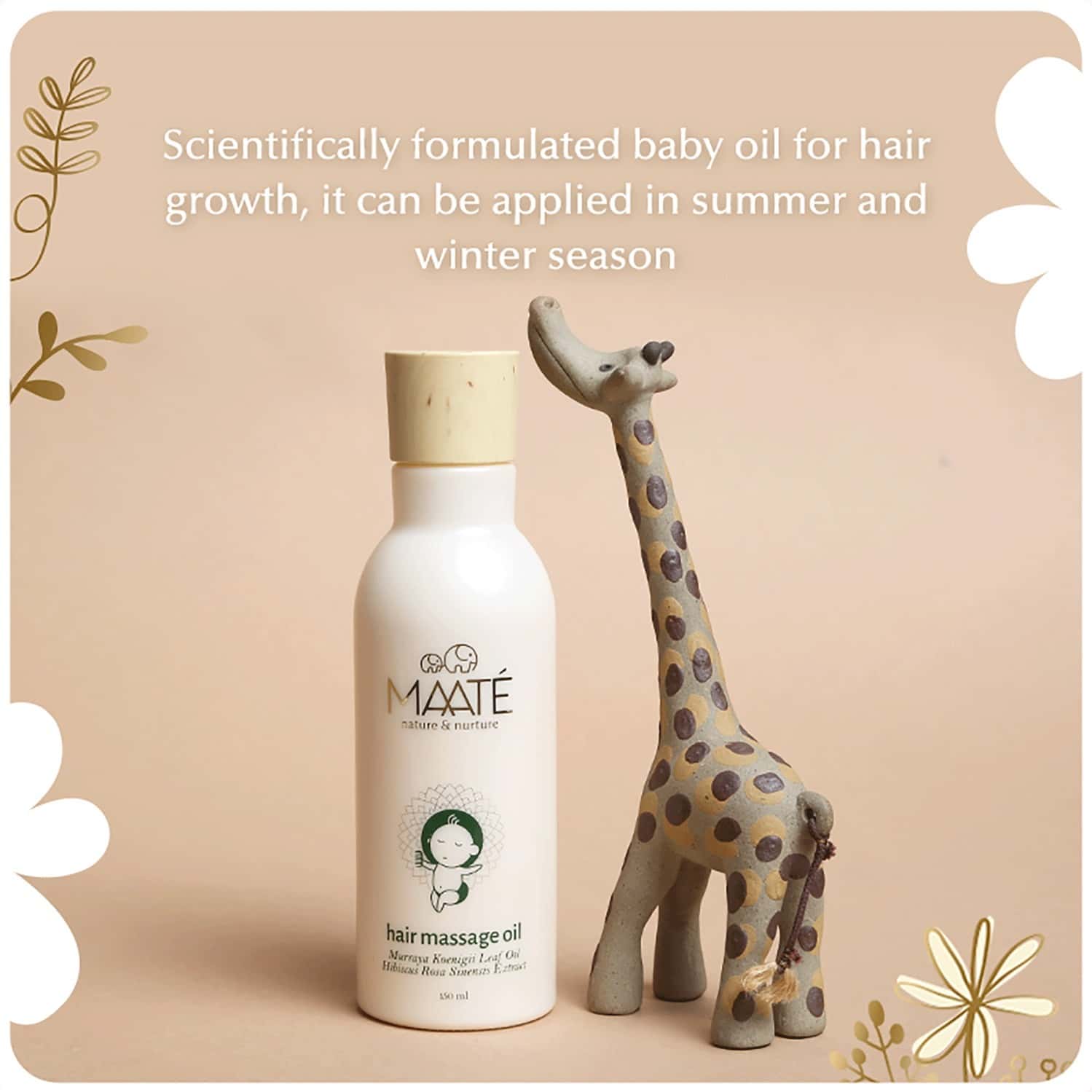 Buy MAATE BABY HAIR MASSAGE OIL BABY HAIR GROWTH AND SCALP CONDITIONING