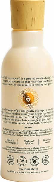 Maate Baby Hair Massage Oil Baby Hair Growth And Scalp Conditioning -150Ml