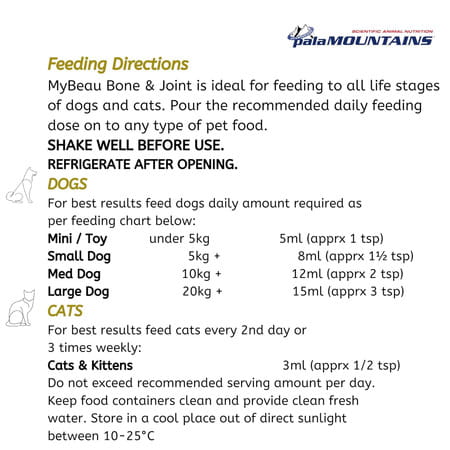 Palamountains Bone & Joint Supplement For Dogs | 300Ml