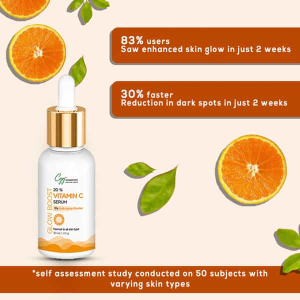 Cgg Cosmetics Vitamin C 20%- Hyaluronic Acid- & Glutathione Facial Serum