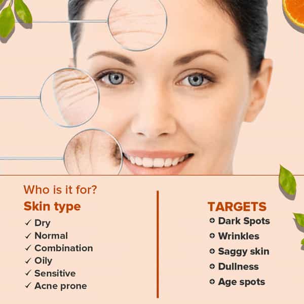 Cgg Cosmetics Vitamin C 20%- Hyaluronic Acid- & Glutathione Facial Serum