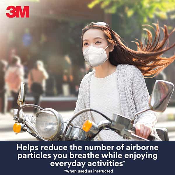 3M Kn95 Respirator Comfort Design (Face Mask 5 Units White)