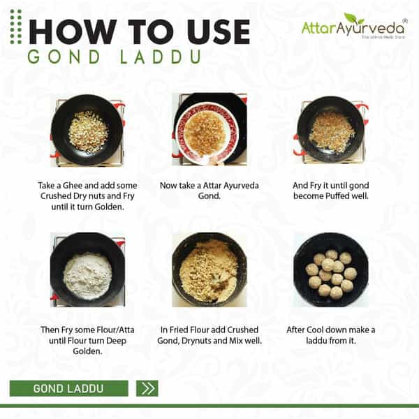 Attar Ayurveda Edible Gond For Laddu 250 Grams