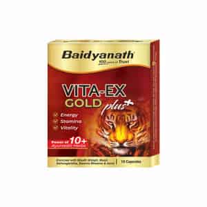 Baidyanath Ayurved Vita Ex Gold 10 Caps | Stamina & Vitality Booster