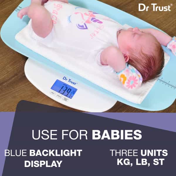 Dr Trust Digital Grow Buddy Infant | Toddler & Adult Human Body Weight Electronic Machine - Blue