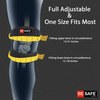 Besafe Forever Knee Strap Support Band For Pain Relief | Black | Pack Of 2