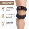 Besafe Forever Knee Strap Support Band For Pain Relief | Black | Pack Of 2