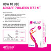 Adicare Ovulation Test Kit | One Step Lh (Luteinizing Hormone) Ovulation Test Kit At Home Pack Of 5