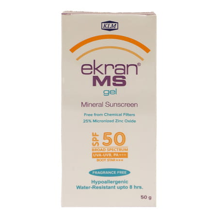 Ekran Ms Spf 50 Sunscreen Gel Tube Of 50 Gm