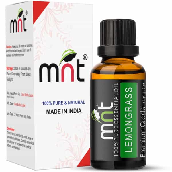 Mnt Lemongrass Essential Oil (15Ml) Pure Natural & Therapeutic Grade