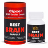 Cipzer Best Brain 60 Capsules | Supports Memory| Focus & Cognitive Wellness (Pack Of 1)