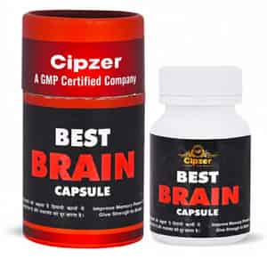 Cipzer Best Brain 60 Capsules | Supports Memory| Focus & Cognitive Wellness (pack Of 1)