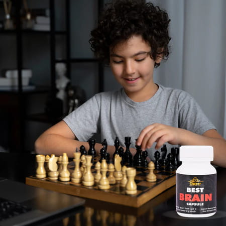 Cipzer Best Brain Capsule|Boosts Memory Power(Pack Of 1)-60 Capsules