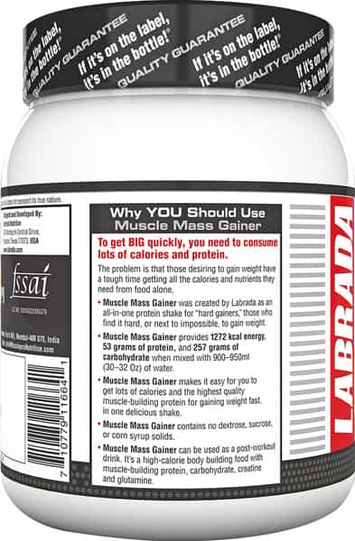 Labrada Muscle Mass Gainer - 2.2 Lbs (1Kg) (Mocha)