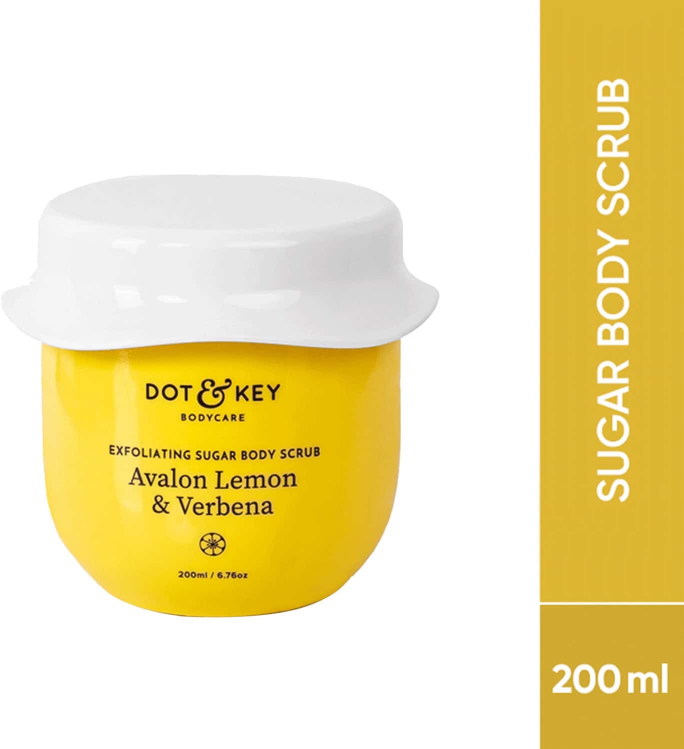 Dot & Key Exfoliating Sugar Body Scrub Avalon Lemon & Verbena 200ml