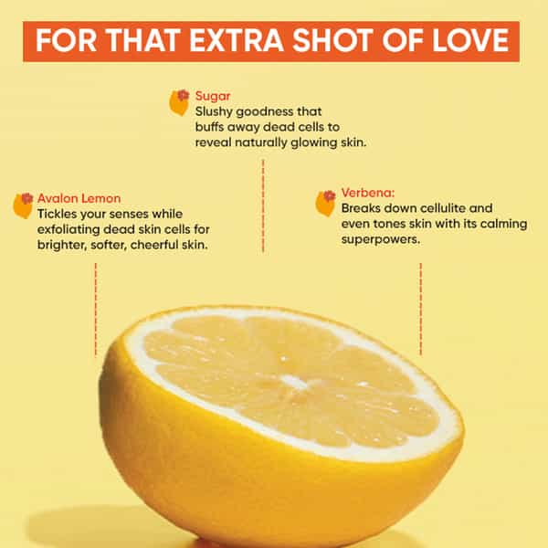 Dot & Key Exfoliating Sugar Body Scrub Avalon Lemon & Verbena 200Ml