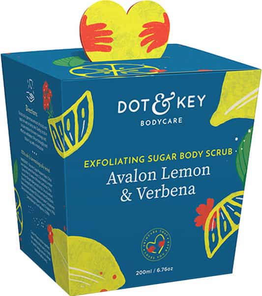 Dot & Key Exfoliating Sugar Body Scrub Avalon Lemon & Verbena 200Ml
