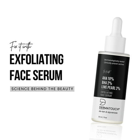 Dermatouch Aha 10% Bha 2% Limepearl 2% Exfoliating Face Serum - 30ml