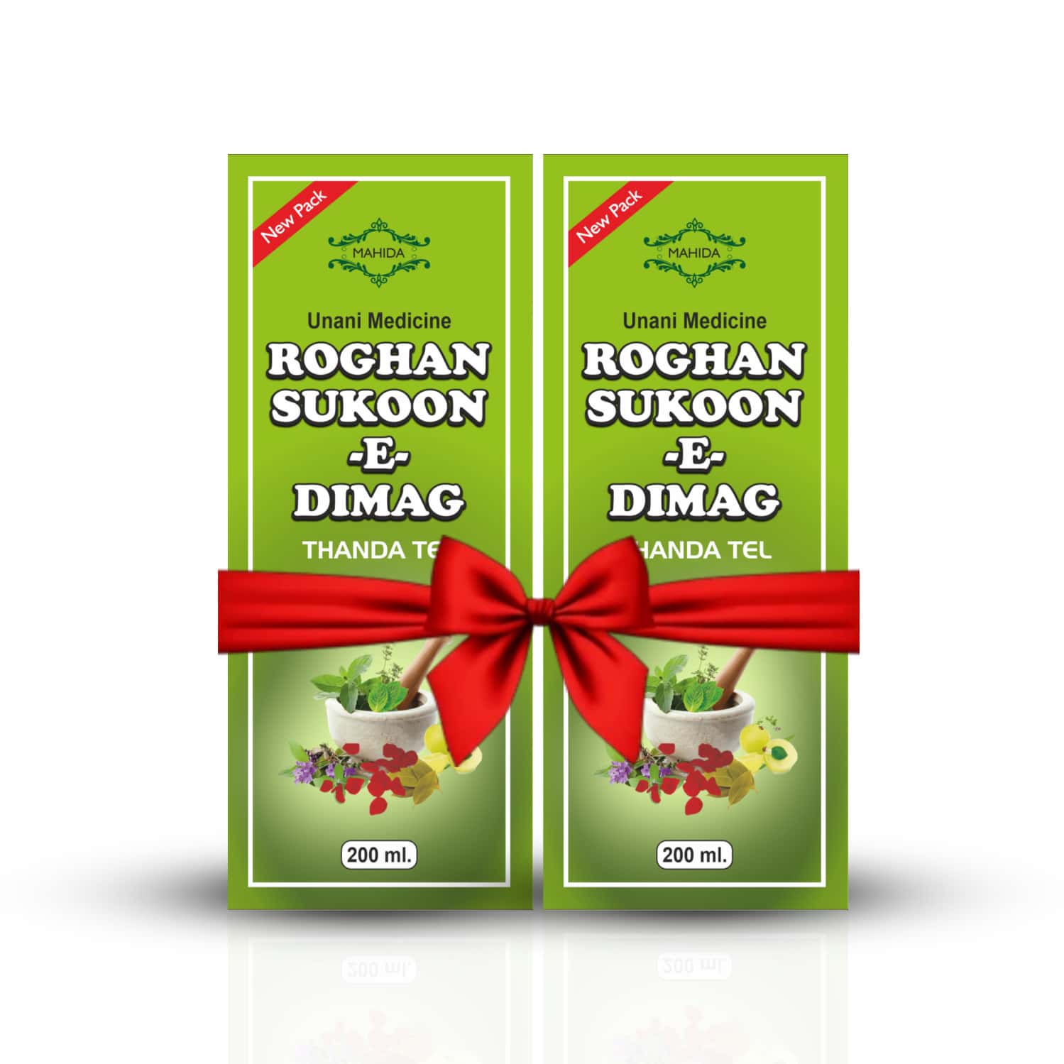 Mahida'S Roghan Sukoon E Dimaag (Thanda Tel) 200 Ml (Pack Of2)