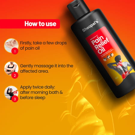 Sheopal'S Pain Relief Oil For Joint & Body Pain - 60 Ml