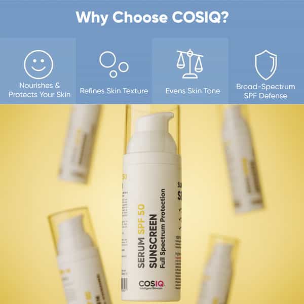 Cos-Iq Outdoor Sunscreen Serum Spf 50 Pa++++ Broad Spectrum 30Ml Uva Uvb And Ir Protection