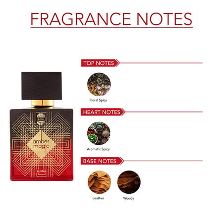 Ajmal Amber Magic Edp 100ml For Men And Rose Cp Musky Alcohol-Free Attar 12ml For Unisex