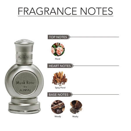 Ajmal Amber Magic Edp 100ml For Men And Rose Cp Musky Alcohol-Free Attar 12ml For Unisex