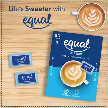 Equal Classic Zero Calorie From Sucralose Sweetener 37.5 G (50 Sachets Box)