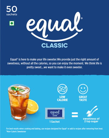 Equal Classic Zero Calorie From Sucralose Sweetener 37.5 G (50 Sachets Box)