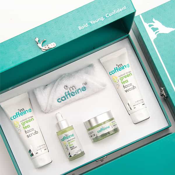 Mcaffeine Green Tea Quick Face Detox Gift Kit (290 Gm)