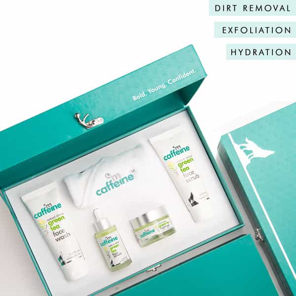 Mcaffeine Green Tea Quick Face Detox Gift Kit (290 Gm)