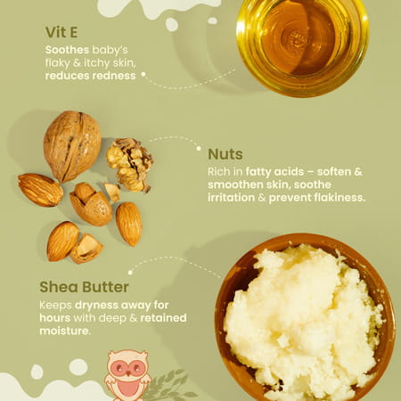 Nat Habit Baby Face Malai - Face Cream | Multi-Nut Oats & Vit-E | 75g