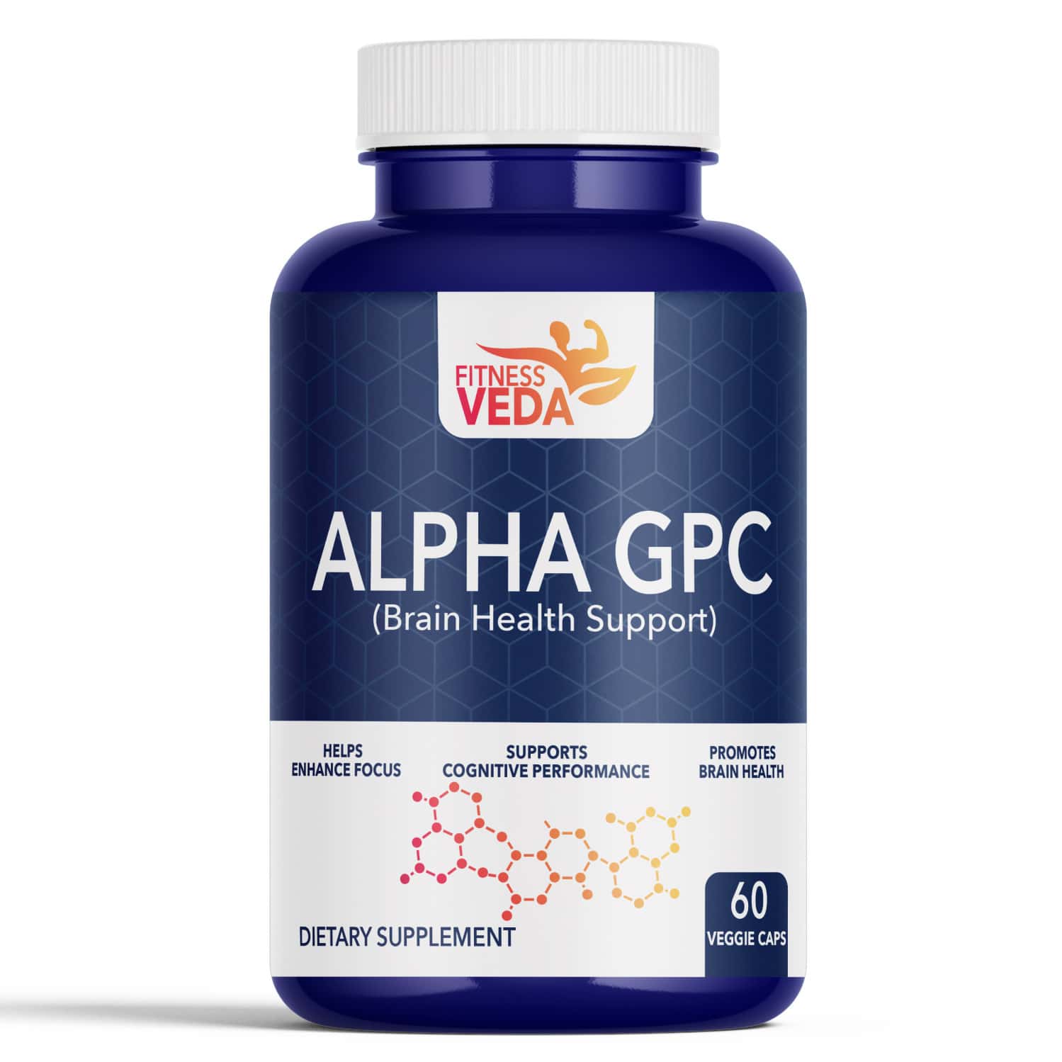 Fitness Veda Alpha Gpc 300 Mg | Brain Support Formula Nootropic Supplement For Focus & Clarity