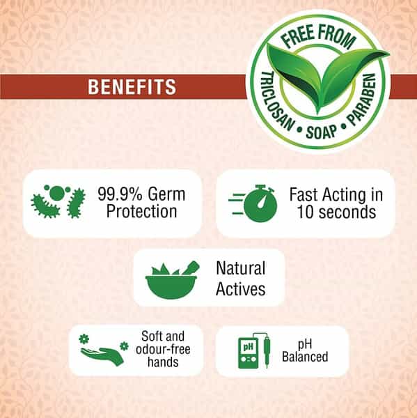 Medimix Ayurvedic Nature Soft Hand Wash With Neem Turmeric Aloe Vera Bottle - 190 Ml