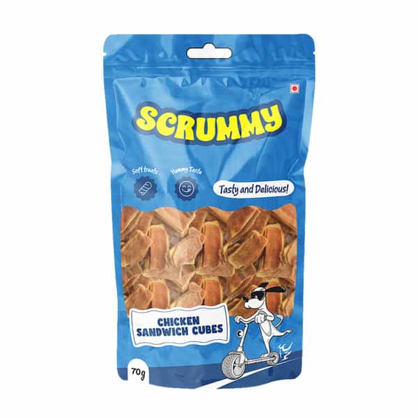 Scrummy Mini Chicken Sandwich Dog Treats | 70 G