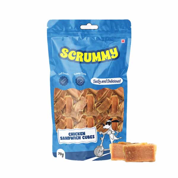 Scrummy Mini Chicken Sandwich Dog Treats | 70 G