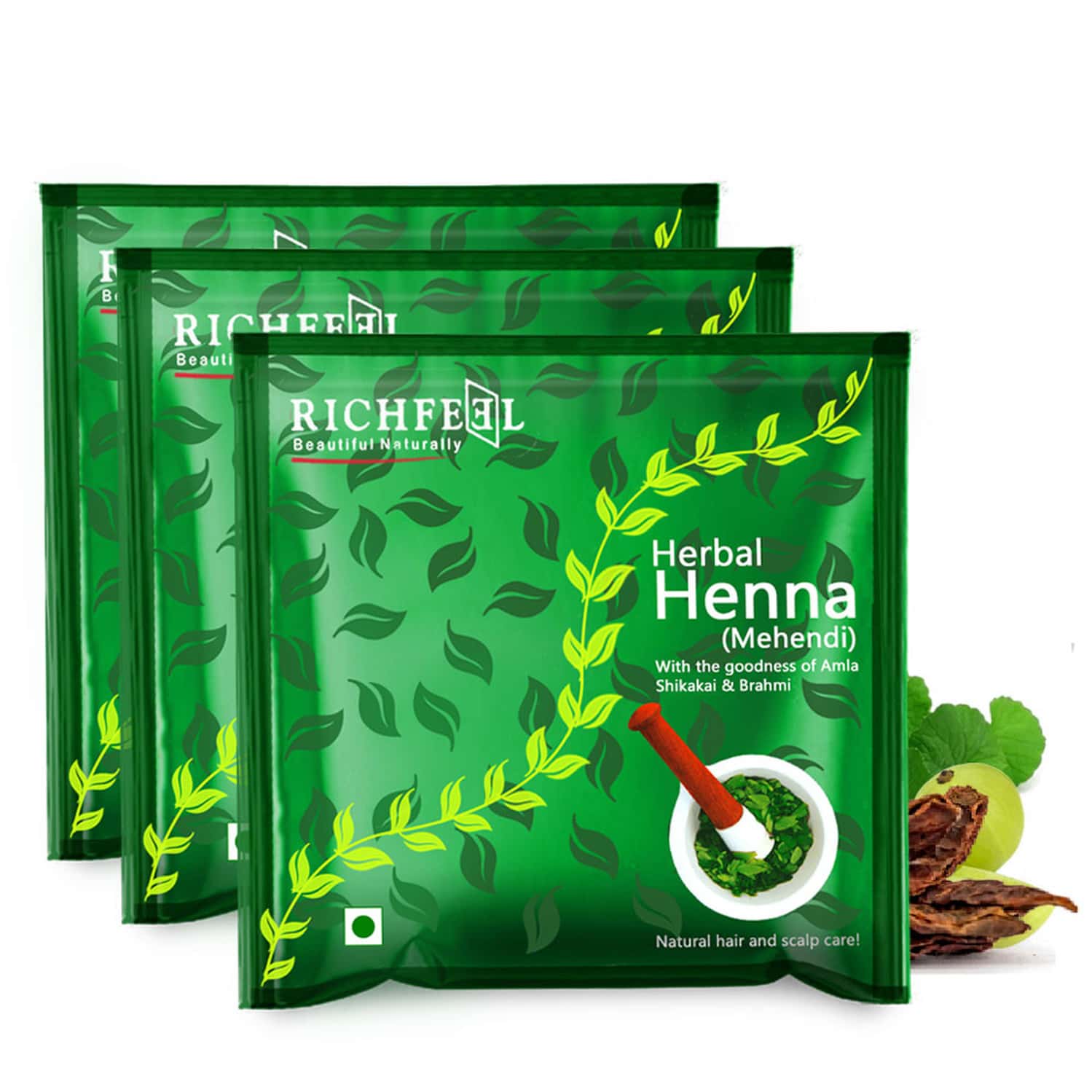 IPM LEAF HENNA 100g×4袋 送料無料 サマハンティー6杯分付 IPM ヘナ