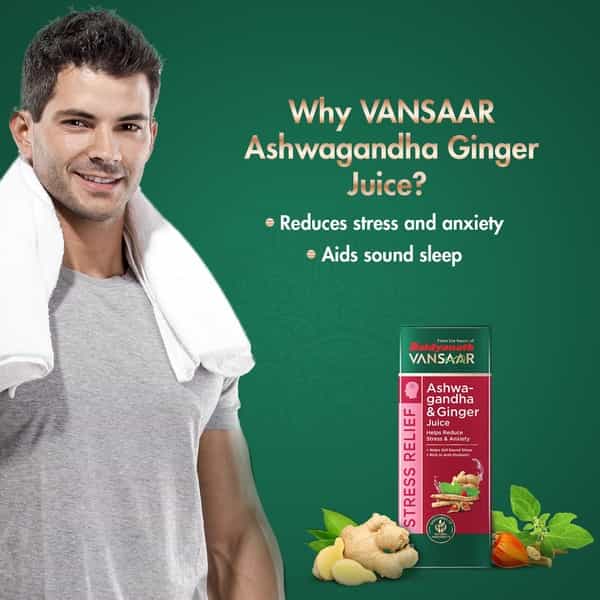 Vansaar Ashwagandha Ginger Juice - 1L