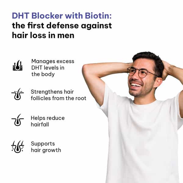 Hk Vitals Dht Blocker With Biotin (60 Tablets) | Stinging Nettle And Soya Protein