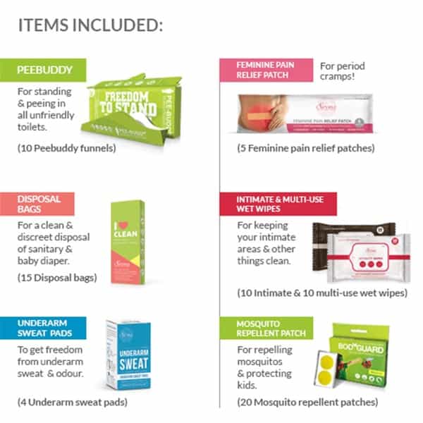 Peebuddy - Premium Travel Hygiene Kit For Her