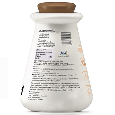 Myfitfuel Glucosamine With Chondroitin Sulfate | Msm & Hyaluronic Acid | (3000Mg) | 60 Tablets