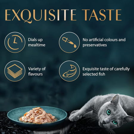 Sheba Rich Premium Adult (1+ Years) Wet Cat Food | Fish With Dry Bonito Flavour | 12 X 35 G