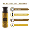 Ajmal Aurum & Carbon & Carbon Deodorant Spray - For Men & Women (200 Ml Pack Of 3)