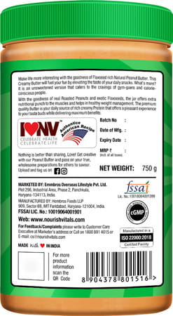 Nourishvitals Irresistibly Tasty Combo High Protein Peanut Butter (Extra Crunchy) (750gm Each)