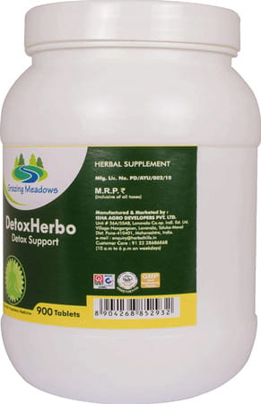 Grazing Meadows Detoxherbo 900 Tablets | Natural Supplement For Healthy Sugar Management (Pack Of 2)